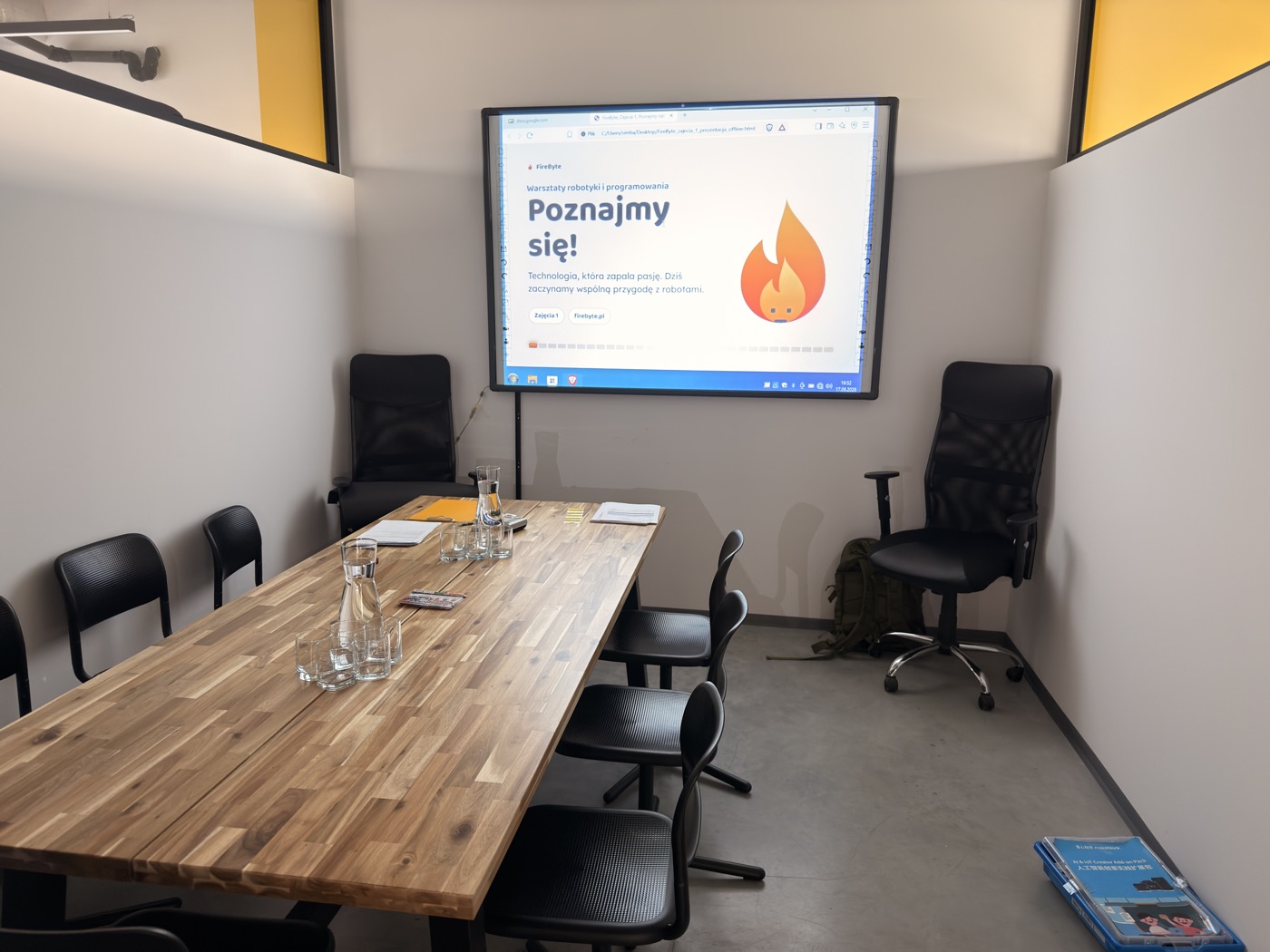 Sala warsztatowa FireByte w Żninie na start zajęć